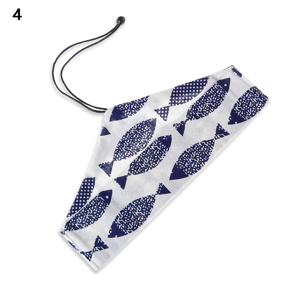 Kitchen Handmade Cloth Bag Portable Spoon Fork Wooden Natural Cutlery Set Tea Scoops