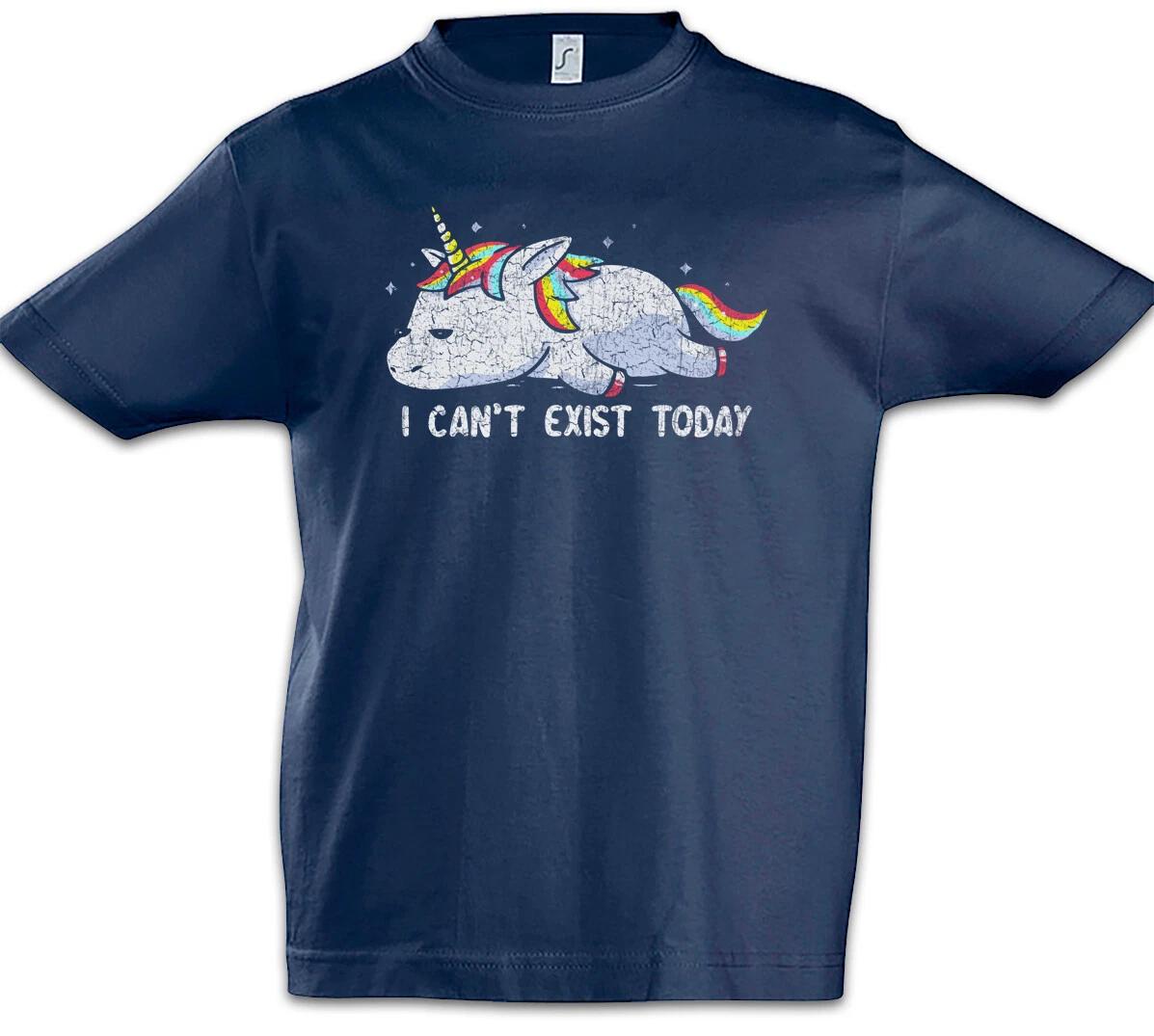 

I Can t Exist Today Kids Boys T-Shirt Unicorns Sleeping Tired- 160