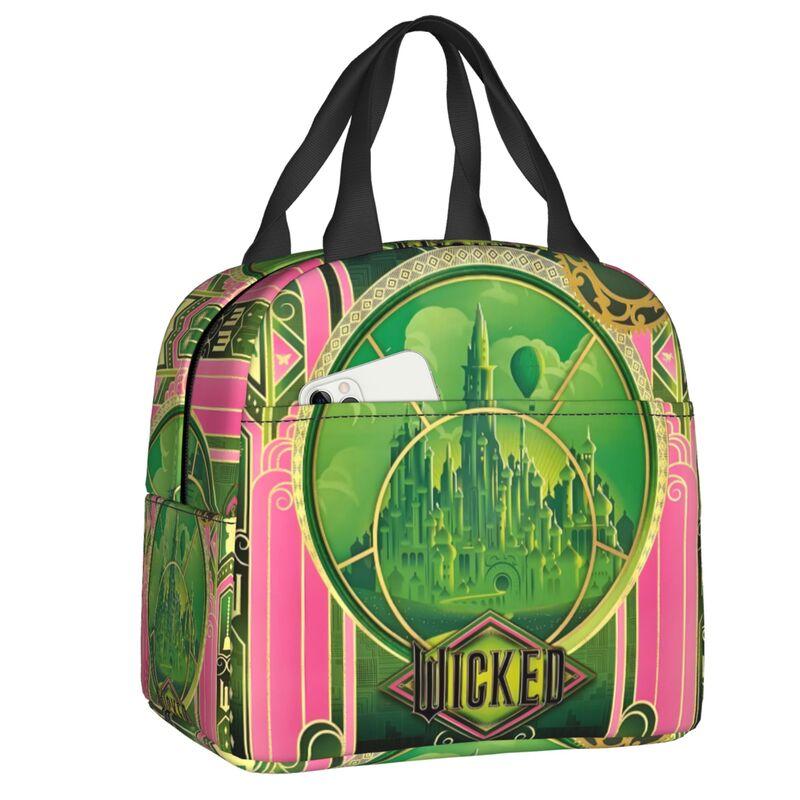 Custom W-Wickeds Hot New Thermal Insulated Lunch Bag Women Music Moive Portable Lunch Tote for Outdoor Picnic Storage Food Box