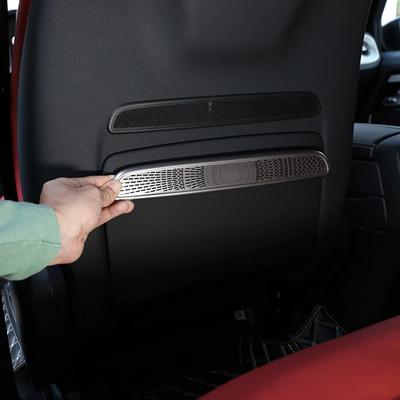 For Mercedes-Benz G-Class W463 G500 G63 -20222 Stainless Steel Car Seat Back Decorative Mesh Sticker Car