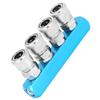 Air Compressor Quick Connector Manifold Fitting Pneumatic C‑Type Fast Coupler Aluminum Alloy