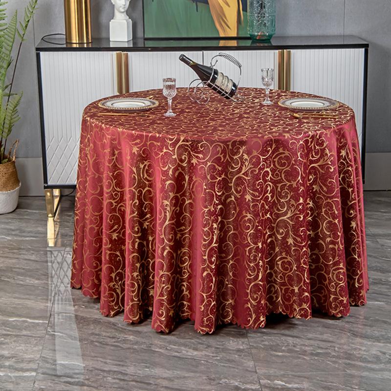 Round Table Tablecloth European Restaurant Hotel Table Tablecloth Tablecloth Decorative Table Mat Table Mat Cloth