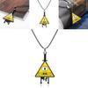 Gravity Falls Bill Collectible Alloy Necklace With Geometric Pendant For Cosplay And Casual Wear