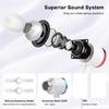 In Ear Headphones Ergonomic Earphones Immersive 3D Sound Earbuds Comfortable Wear 3.5mm Port for Q 3 VR Glassess