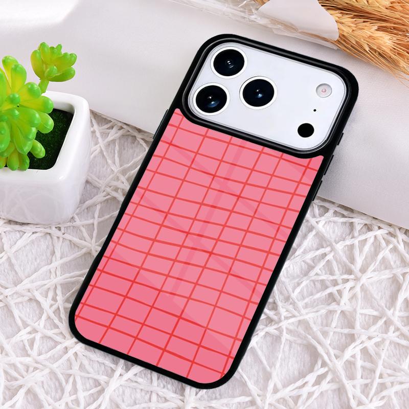 Wavy Grid Shockproof Phone Case for iPhone 17 Air 16e 15 11 12 14 13 Pro Max Cover Coque