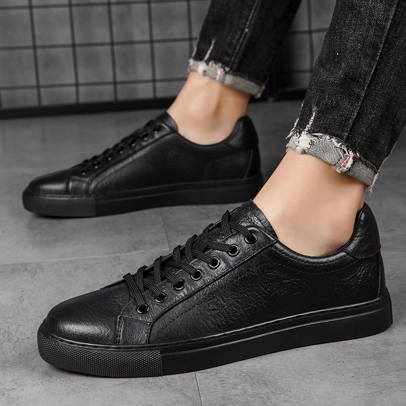 Men's genuine leather board shoes Comfortable casual high-quality styles Daily office or work Outdoor leisure street youth