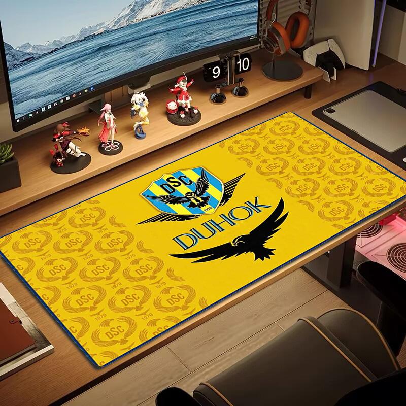 DUHOK SC Logo Color Mouse Pad Large Gaming Table Cushion Non-slip Laptop Tablet Big Mousepad XXL Mat Mini PC Playmat With Lock Edge