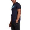 Adidas Essential Linear AOP Box Letter Round Neck Comfortable Versatile Short Sleeve T-Shirt Men T-Shirts Navy-Blue DV3045