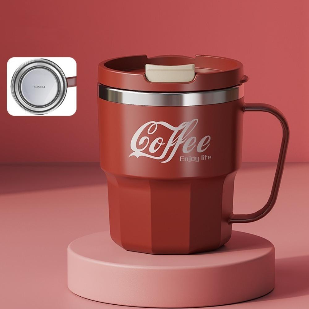 With Lid Coffee Mug 304 Stainless Steel Water Cup New Coffee Cup