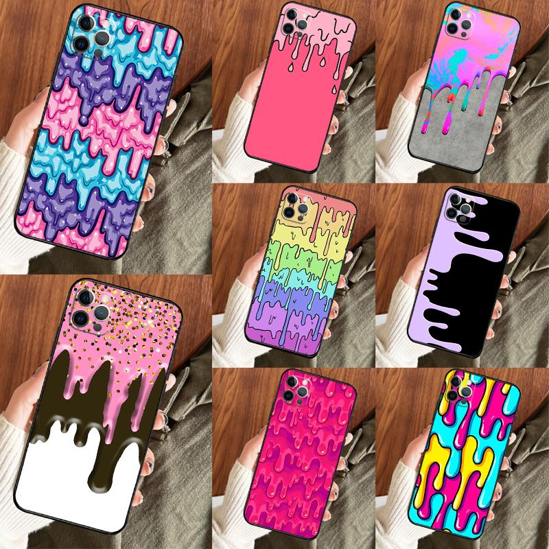 Pastel Melting Rainbow Dripping Funda For OPPO Reno 14 F 13 12 11 10 Pro 11F 12F 13F 7 8 Lite OPPO Find X9 X5 X6 X8 Pro Case