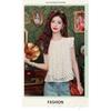 Summer New Korean Style Pleated Round Collar Polka Dot Flutter Sleeve Shirt Women's Loose Sleeveless Doll Vest Top