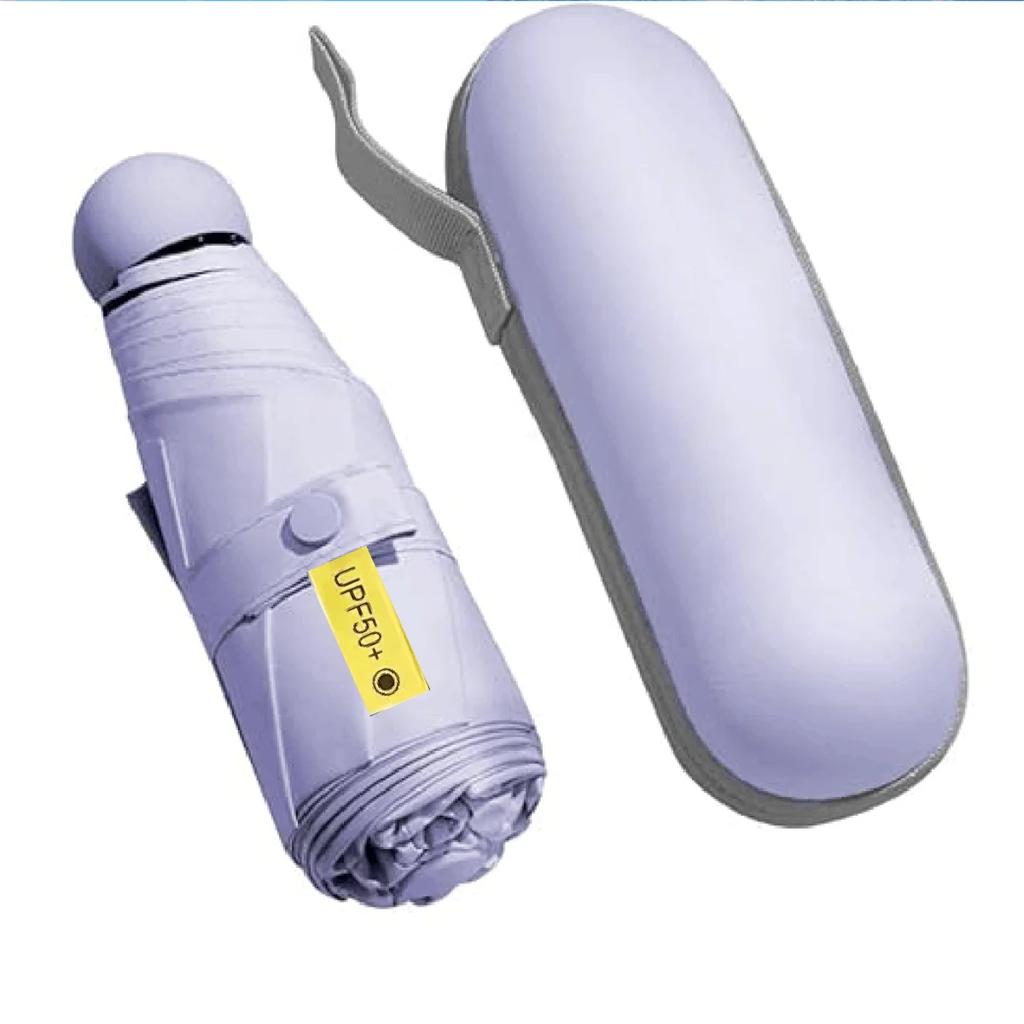 Ultralight And Compact Portable Capsule Umbrella Uv Protection Umbrella Mini Five-Fold Umbrella