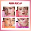 Jelly Powder Blusher for Lazy People, Long-lasting Color Development, Moisturizing and Shimmering Rouge, Powder Blusher Stick