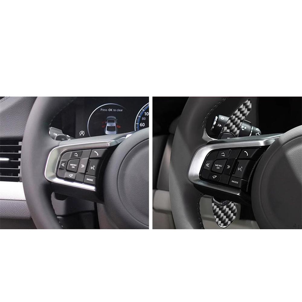Carbon Fiber Steering Wheel Shift Paddle Shifter For Jaguar XE XF XEL F-Type F-Pace