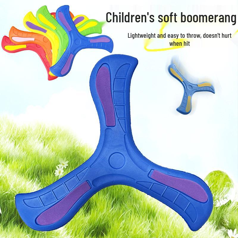 Children's Soft Three-Leaf Returnable Boomerang for Outdoor Parent-Child Play