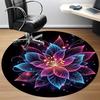 1pc Neon Lotus Chair Carpet for Office Non-Slip Mat for Office - Decorative Floor Mat  yy251030257