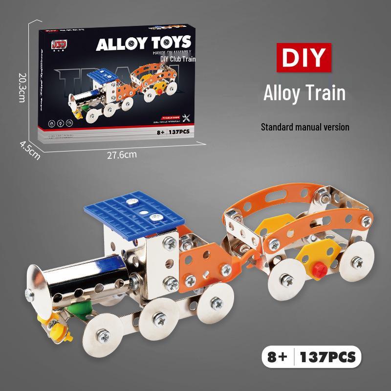 

3D DIY Научный Модель-конструктор Инженерной Техники из Сплава и Подарочная Коробка