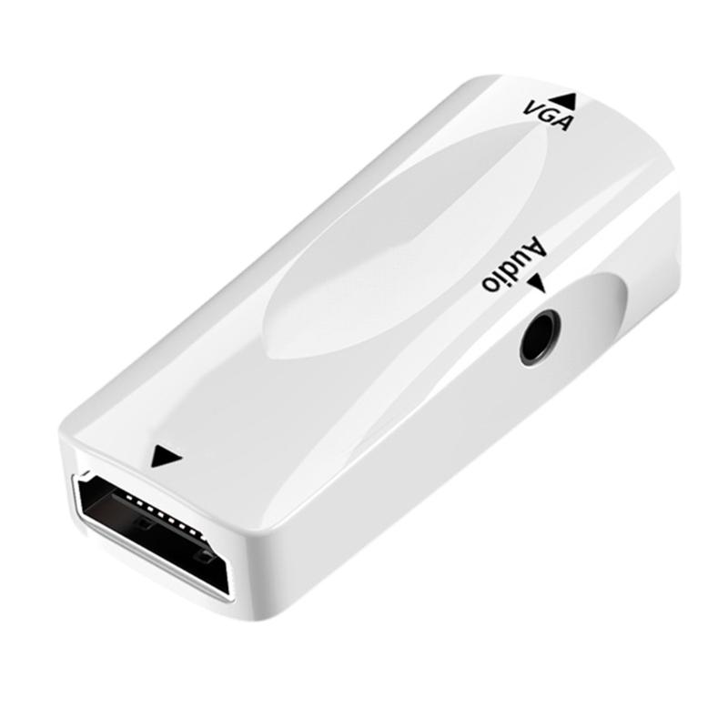 

Адаптер HDMIs на VGA 1080p HDMIs Male Female до VGA Конвертер з аудіопортом 3,5 мм для моніторів Ноутбуків Проекторів HDTV