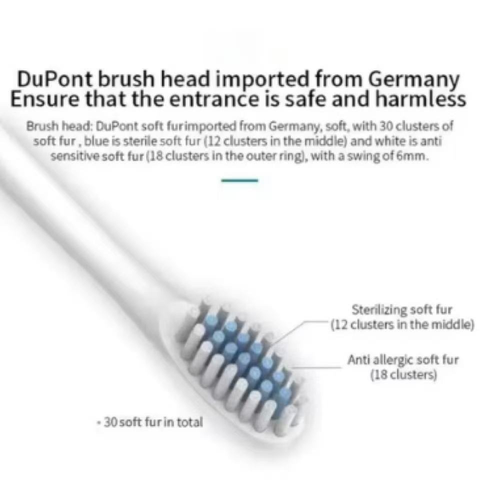 Electric Ultrasonic Toothbrush Six Speed Mode Home Soft Hair USB Charging Waterproof Adult Tooth Cleaner Automatic Couple Set