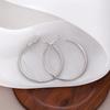 Simple And Exaggerated Personality Geometric Round Earrings, Light Luxury High-End Temperament Plain Ring Ear Buckles