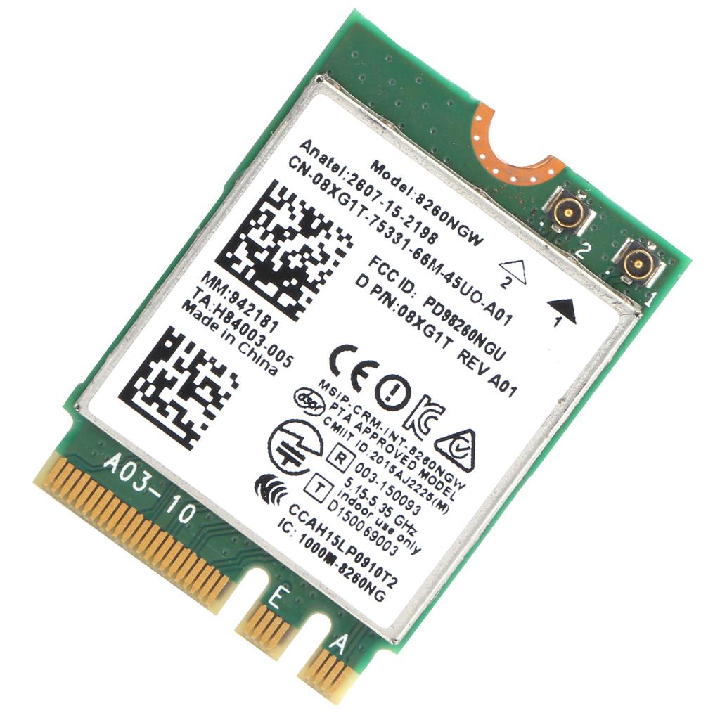 Wireless Network Card DualBand 2.4G5G Wifi Module Bluetooth 4.2 for Dell xps 12 13 15