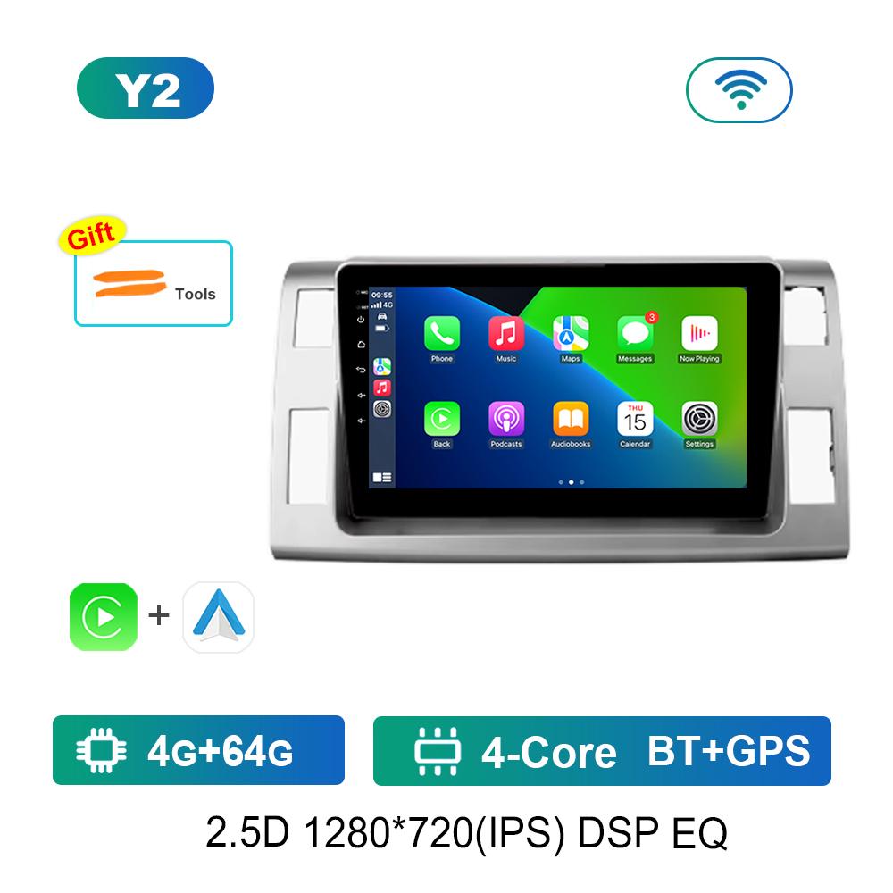 for Toyota Previa 3 2006 - 2019 for Estima 3 2006 - 2016 Radio Multimedia Player Carplay Android  GPS Navi WiF 4G Auto Tools