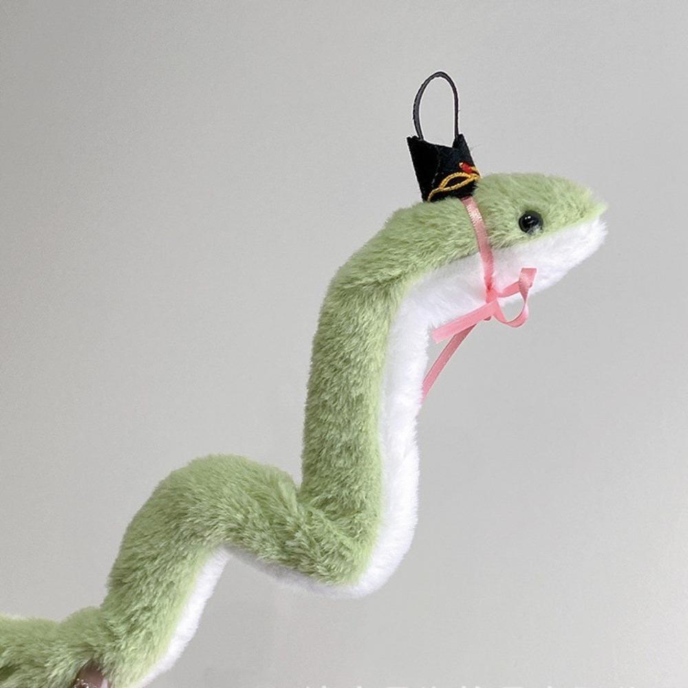 Wrap Around Arm Snake Stuffed Plush Doll Plush Green Snake Animal Doll  Car Decor