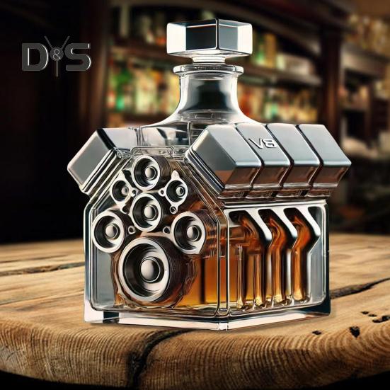 V8-motorer whiskyflaska kreativ vinkaraff dekoration personlig whiskyflaska hem bar prydnad