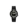 Automatische Herrenuhr mit Silikonarmband schwarzes Zifferblatt srpd95