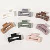 4pcs Classic Frosted Square Hair Clips - Add a Touch of Elegance To Your Hairdo!