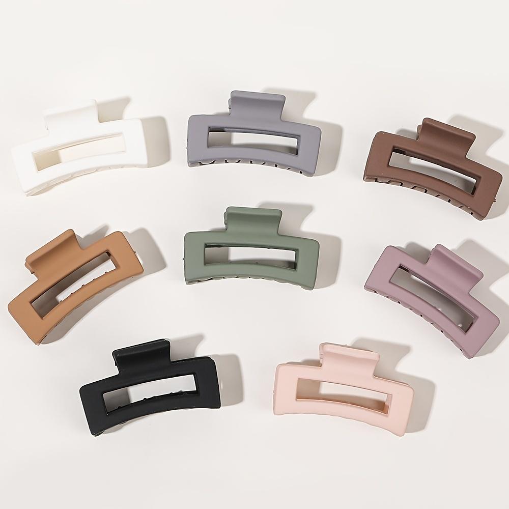 4pcs Classic Frosted Square Hair Clips - Add a Touch of Elegance To Your Hairdo!