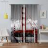 City Night View Building 3d Printing Curtains Living Room Study Bedroom Blackout Curtains High Quality Black Silk Material 2 Pcs