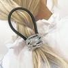 Smooth Hair Rope Elastic Hair Loop New Metal Hair Tie  Women
