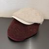 Retro Simple Vintage Solid Color Women Casual Beret Cap For Autumn Winter And