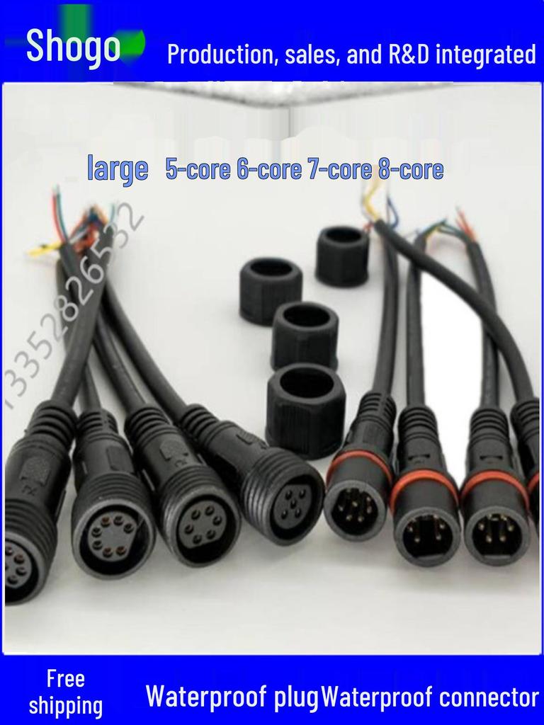 Waterproof Aviation Plug 2-9 Core Male Female Cable Connector