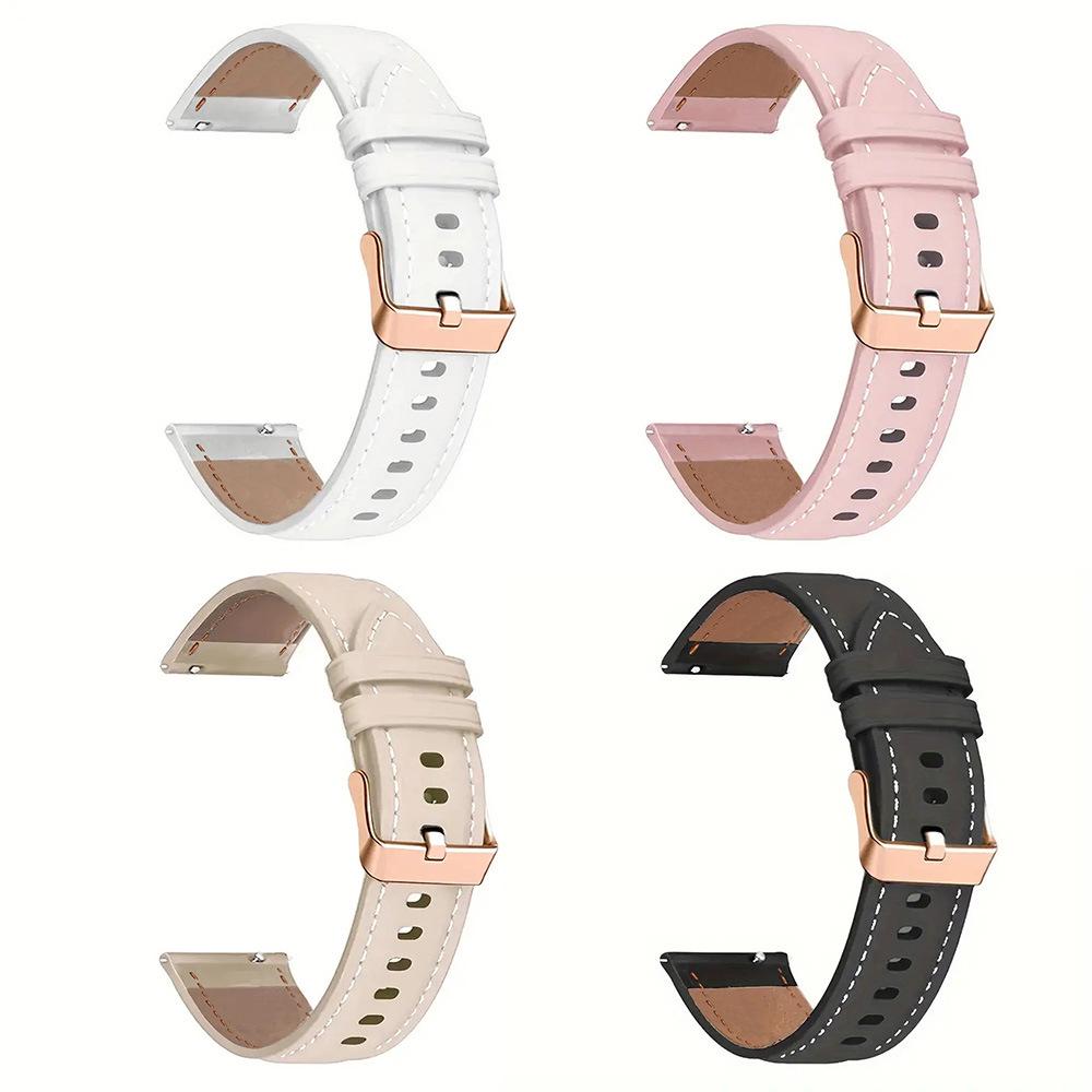 Women's 18mm/20mm Leather Replacement Watch Band for Huawei, Garmin, and Samsung Smartwatches In Stock
