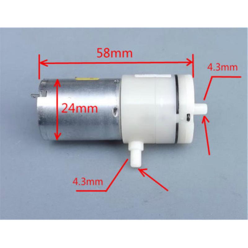 Kiváló minőségű 3V 6V 5V 370C motor mikro levegő szivattyú vákuum szivattyú néma nyomásfokozó szivattyú