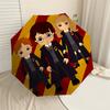 1PC Harry Potter Hermione Granger Umbrella-8-Rib Reinforced, Automatic Open, Lightweight & Durable, Cute Fashion Accessory for Outdoor, D2631