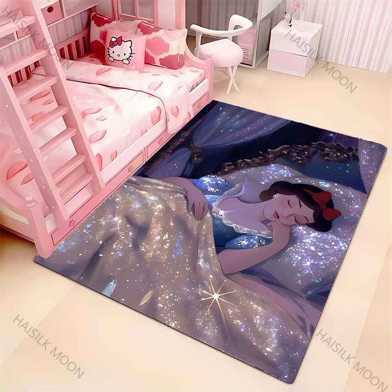 Disney Sleeping Beauty Princess Series Printed Carpet Rugs for Living Rooms Bedrooms Decorative Mat Kids Play Rugs Luxury Gift