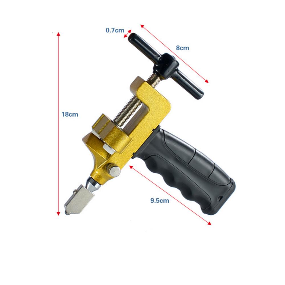 

Высококачественный 2 в 1 алмазный резак для плитки и стекла, профессиональный ручной многофункциональный ручной инструмент для резки керамики и фарфора для дома «сделай сам» чёрный