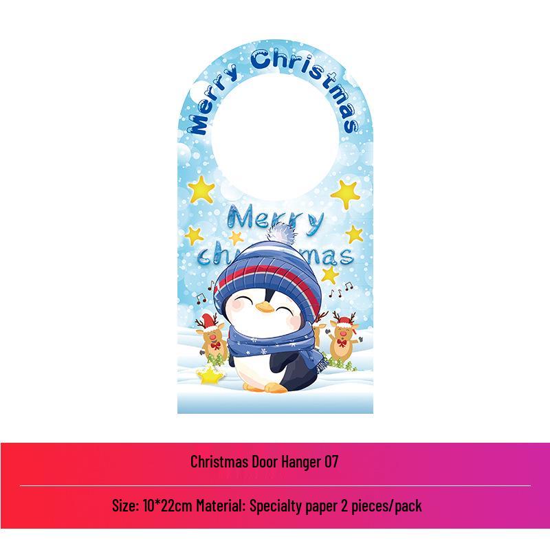 

Christmas Tree Santa Claus Hanging Card Ornaments - Small Festive Decorations for Holiday Parties