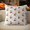 Halloween Pumpkin Ghost Pillow Cover Soft Plush Pillowcase Farmhouse Throw Cushion Case Halloween Porch Decorations