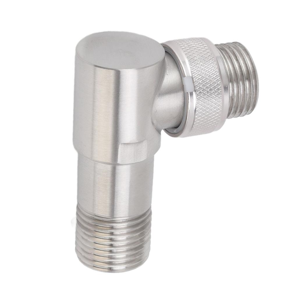 Vinkelstoppventil Hane G1/2 304 Rostfritt Stål 1 in 2 Ut Integrerad Design Automatisk Vattenstopp
