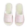 Fashion 2025 New Women's Fashion Home Linen Couple Slippers Breathable Home Shoes Moisture Absorbing Anti Slip Cotton Zapatos De Mujer