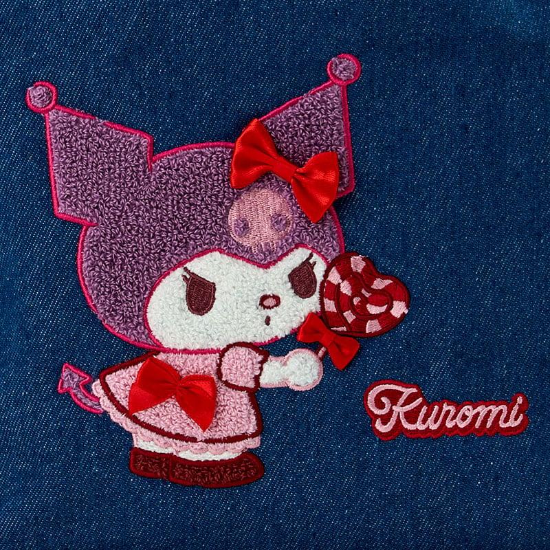 Sanrio Sagara Embroidered Denim Tote Bag KUROMI Japan NEW Sanrio Characters