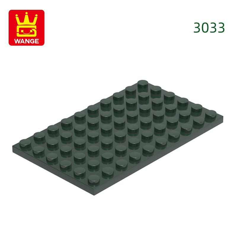 12Pcs/Lot 3033 6x10 Basic Plate Builidng Bricks Moc Parts Works With featuring Blocks DO IT YOURSELF Children's Assembly Playthings Gift Idea Box