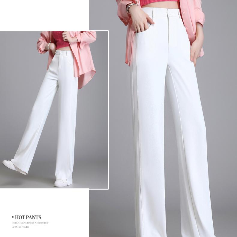 Fashionable Summer Loose Straight-Leg Split Pants for Women