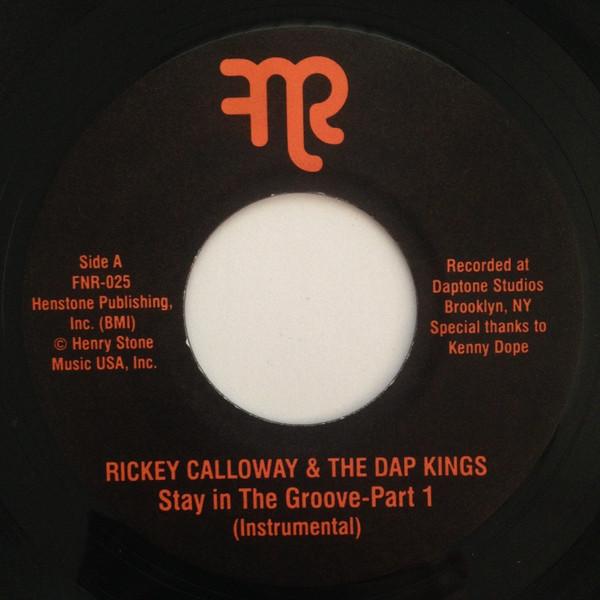 7inch Record RICKEY CALLOWAY & THE DAP-KINGS - Stay In The Groove (Instrumental) FNR025 Fnr 2012 US Soul/Funk Used