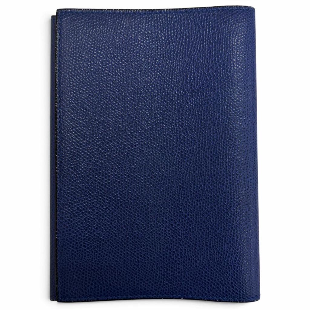 Very Good Valextra Other Accessories Book Cover for Paperbacks Blue Leather Used