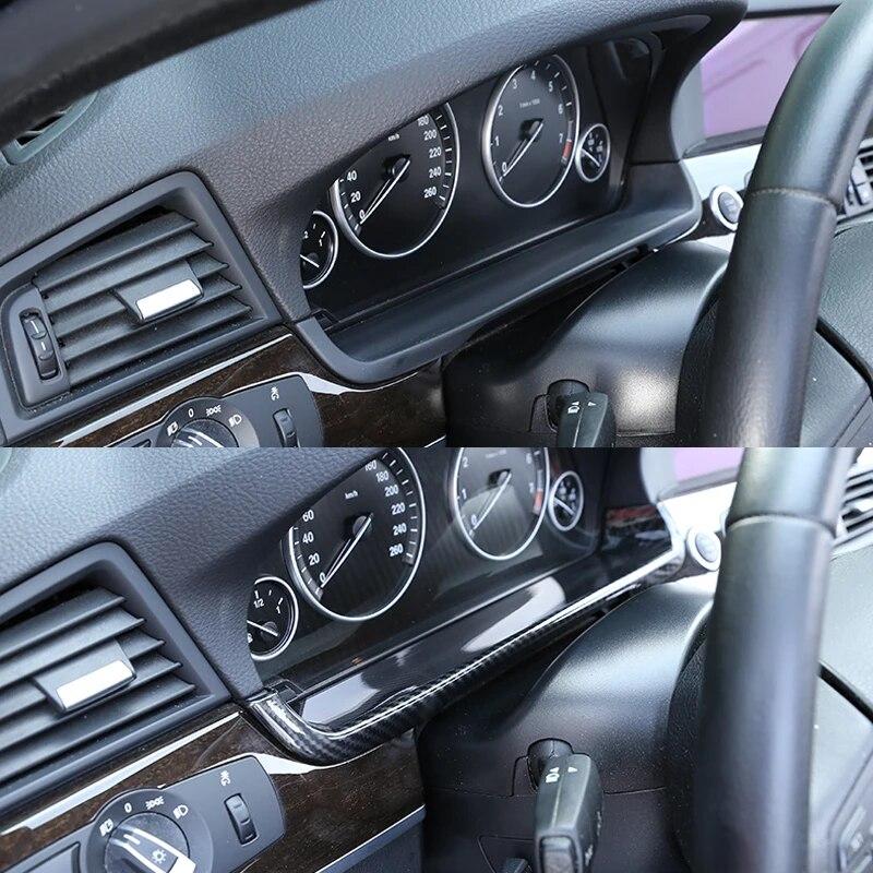 LHD ABS wyświetlacz deski rozdzielczej samochodu dekoracyjna ramka pasek wewnętrzny dla BMW serii 5 F10 2011-17 akcesoria do modyfikacji stylizacji samochodów